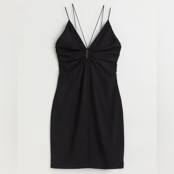 H&M Black Backless Dress - Picture 1 of 8